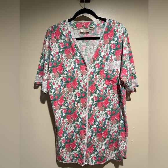 Victoria's Secret Other - Vintage Gold Label Victoria's Secret Floral Nightgown Sleep Shirt M/L